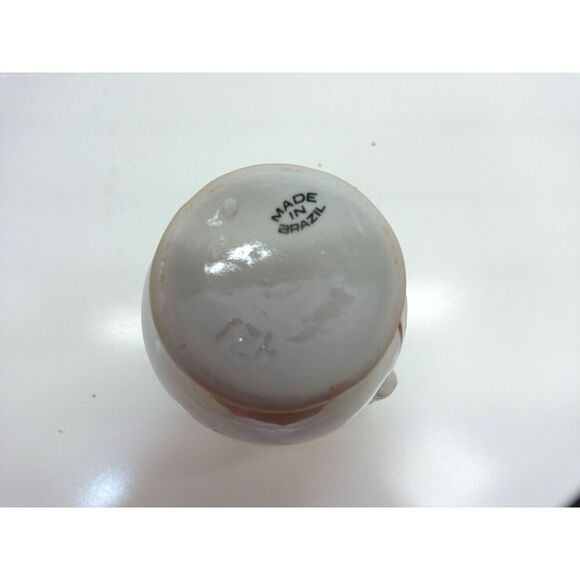 Vintage Double Loop Handled Floral Vase Lusterware Brasil - Picture 4 of 4